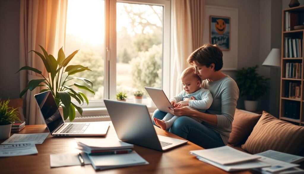 balancing freelance and family life