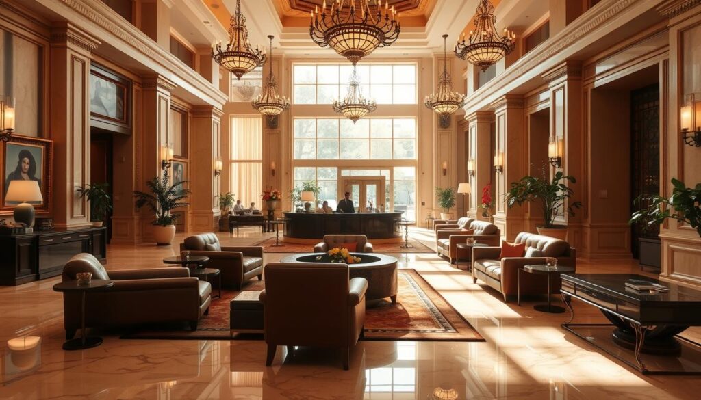 hotel lobbies
