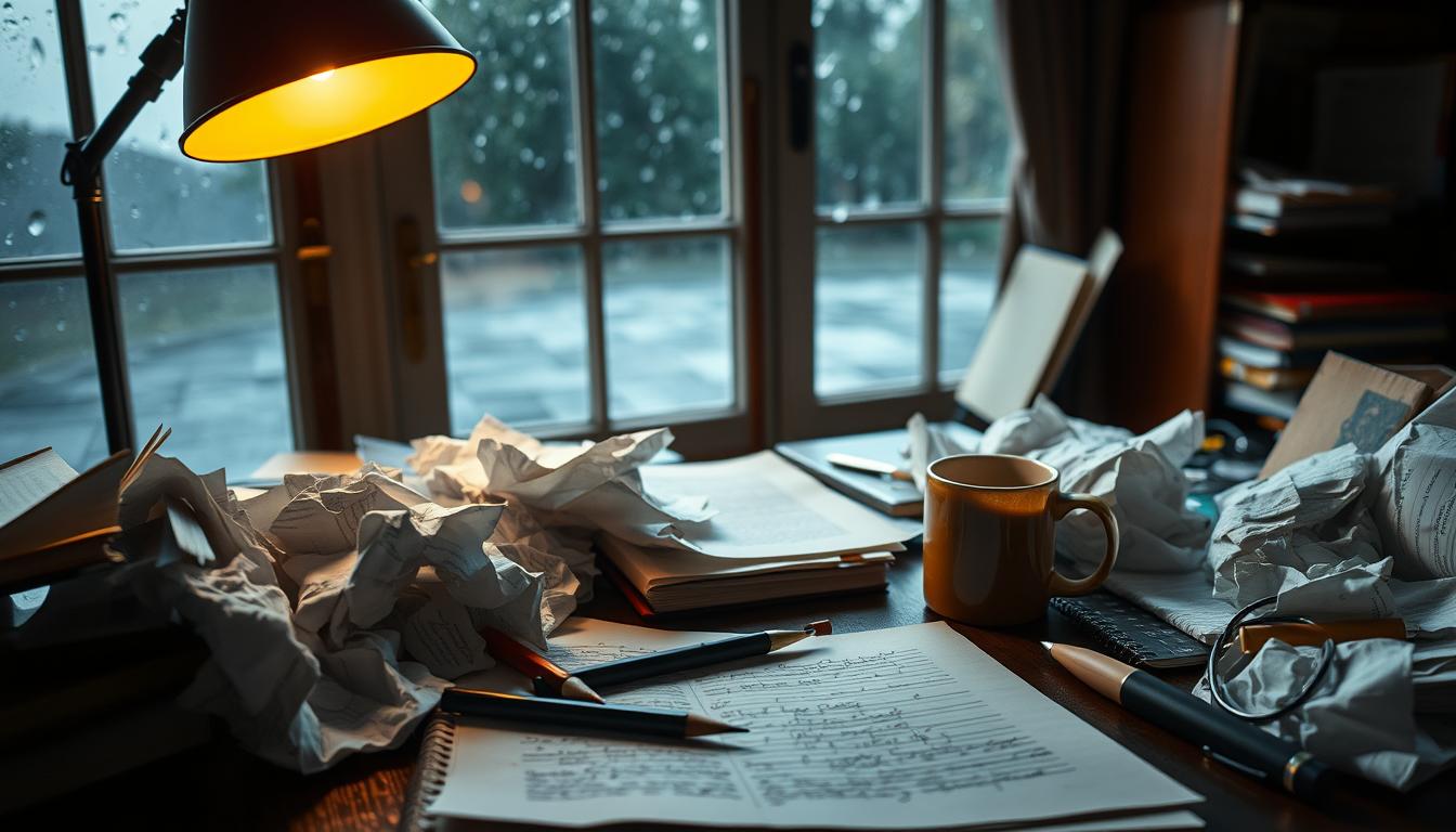 struggling to overcome writer's block