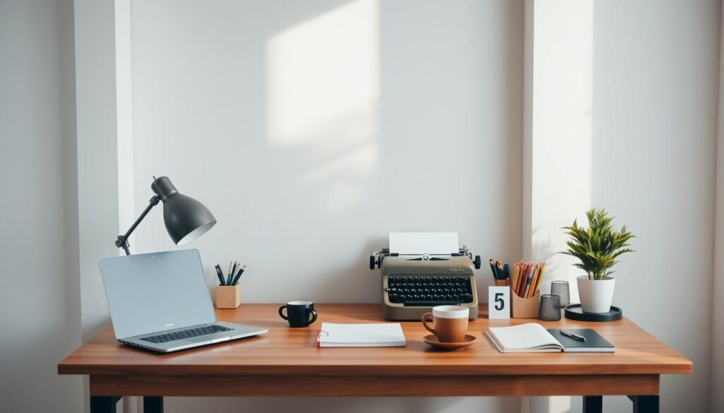 writing space setup