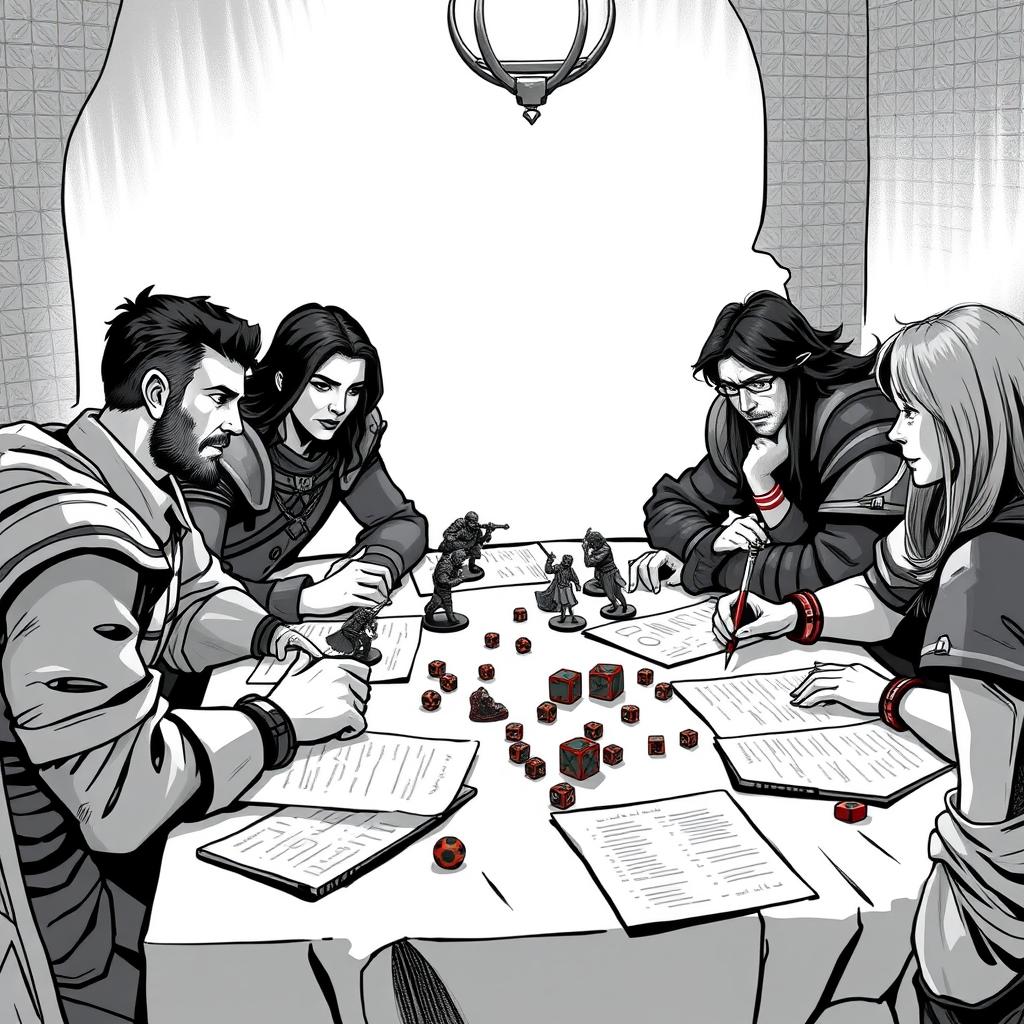 Person playing Dungeons and Dragons to overcome writer's block Person playing Dungeons and Dragons to overcome writer's block