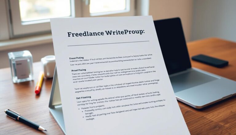 freelance writing proposal template