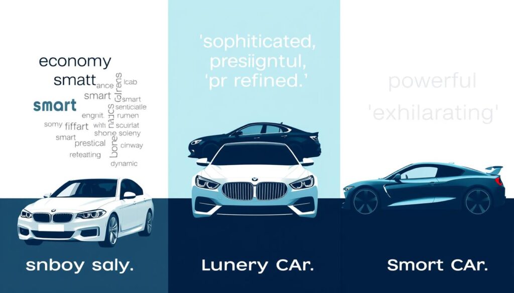 Car advertisements using different connotative language