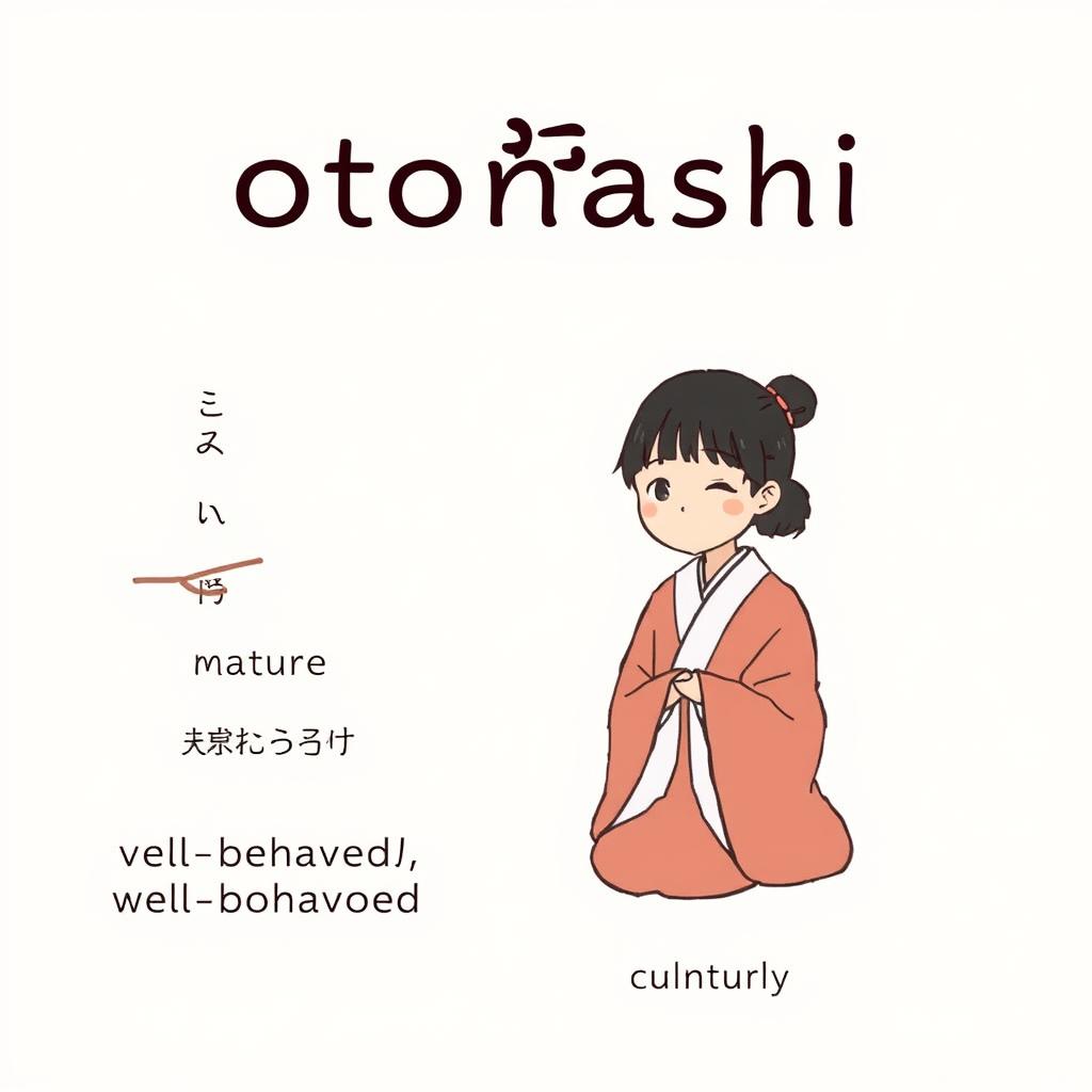 Japanese word otonashii with its cultural connotation