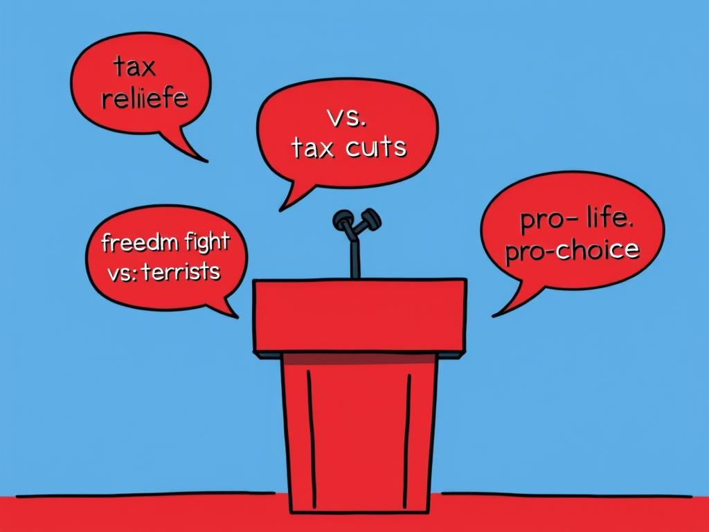 Political speech using connotative language