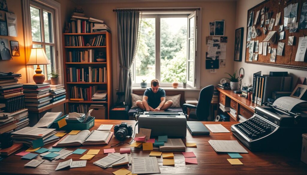 brainstorming and outlining memories