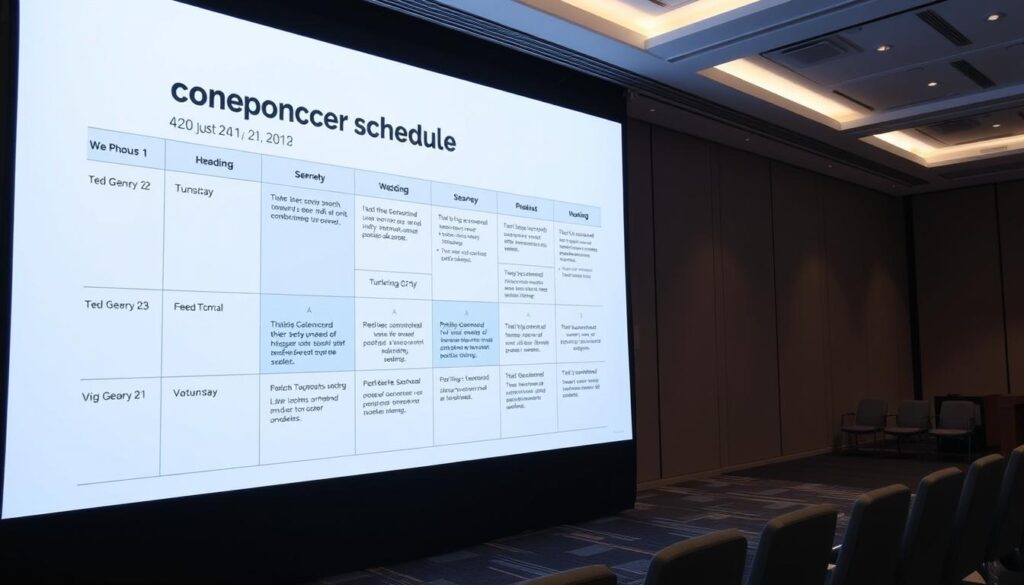 conference schedule design strategies