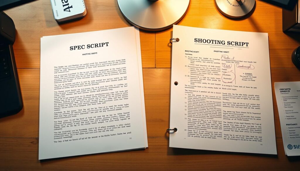 spec script vs shooting script